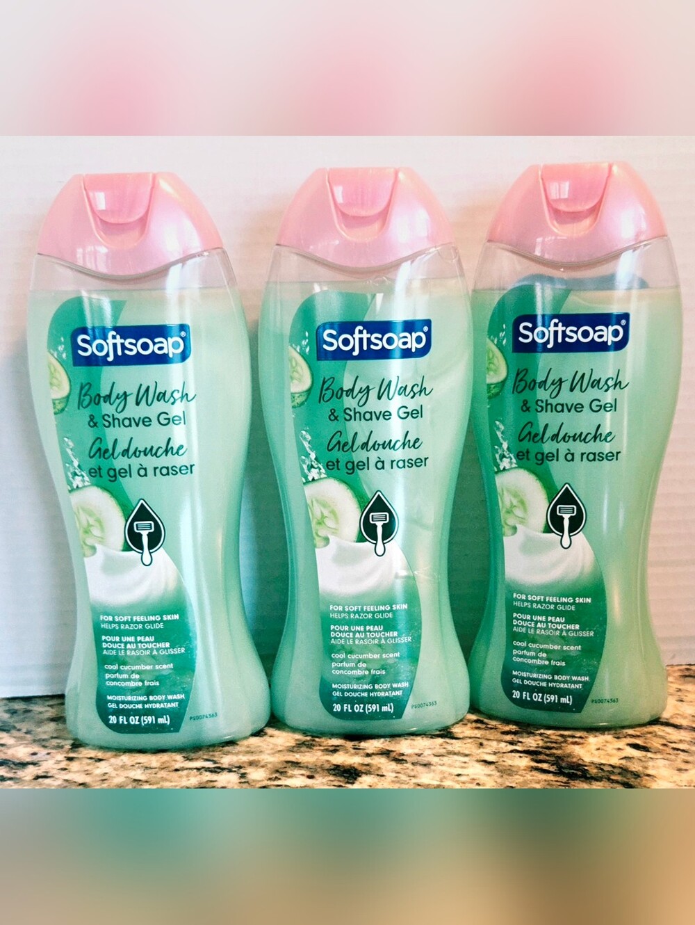 Softsoap Cool Cucumber Body Wash & Shave Gel Bundle